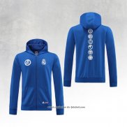 Jaqueta Hoodie Real Madrid 22/23 Azul