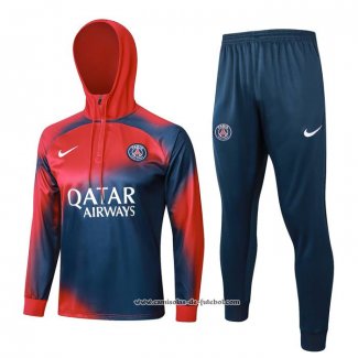 Sueter de Treinamento Paris Saint-Germain 23/24 Vermelho y Azul