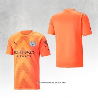 Camisola Manchester City Goleiro 22/23 Laranja