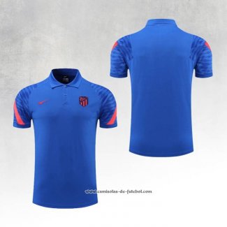 Camisola Polo del Atletico Madrid 2022-2023 Azul