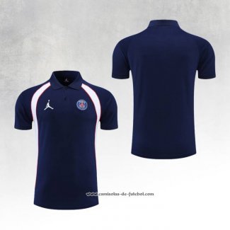 Camisola Polo del Paris Saint-Germain Jordan 22/23 Azul Marino