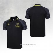 Camisola Polo del Paris Saint-Germain Jordan 23/24 Preto