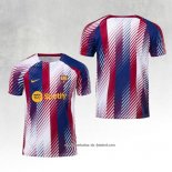 Camisola Pre Match del Barcelona 2023 Azul y Vermelho