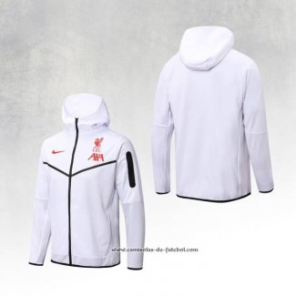 Jaqueta Hoodie Liverpool 22/23 Branco