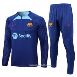 Sueter de Treinamento Barcelona 2022-2023 Crianca Azul